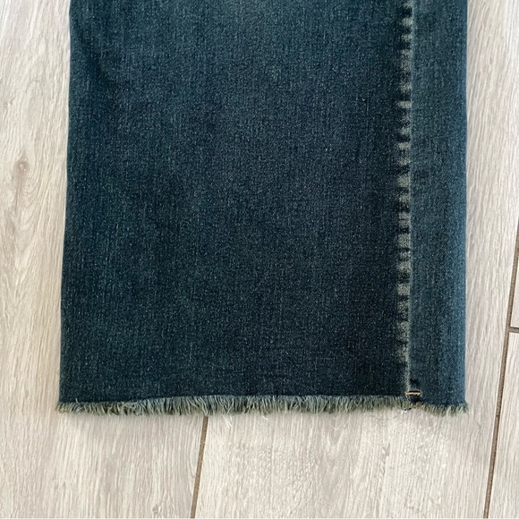 Flamingals  NWT Women’s Wide Straight Leg Destressed Dark Wash Size 2XL - Picture 8 of 11
